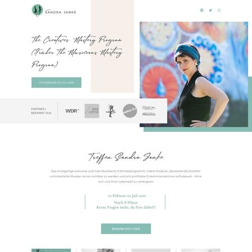 Landing page design contest entry by Dadoens