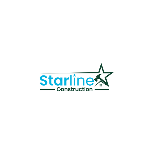 Starline Construction Logo Design by amarta_art®