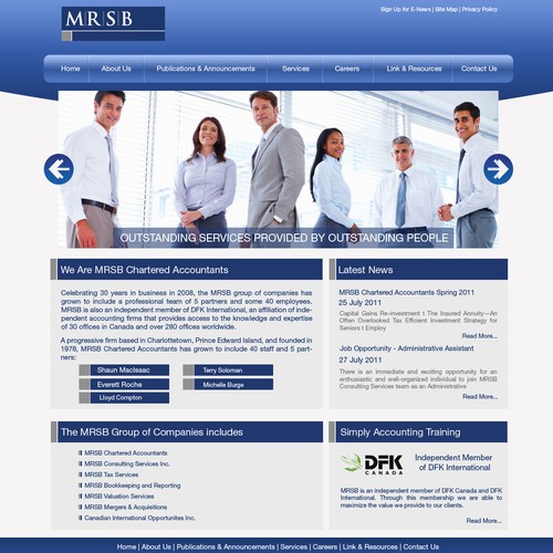Create the next website design for MRSB  Design por LR-JD