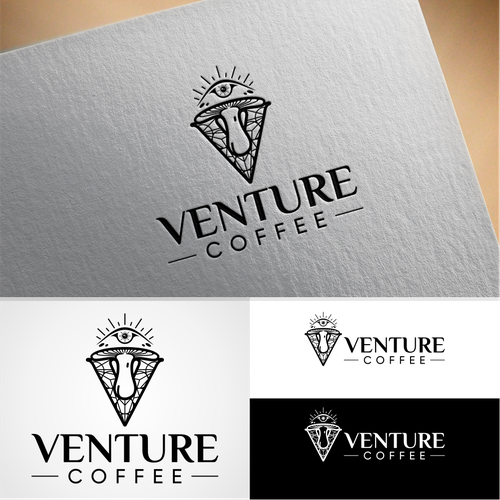Venture coffee is a newly established coffee company seeking a psychedelic inspired logo! Design by Spidol clasic