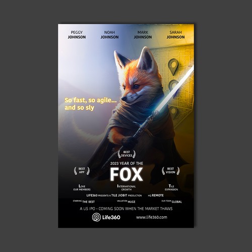 Design di Life360 2023 Year of the Fox Poster di MeDesign✦