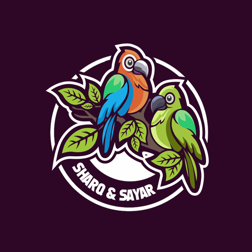 Logo for my Two Birds (Macaw & Yellow Naped Amazon) Design by d'jront