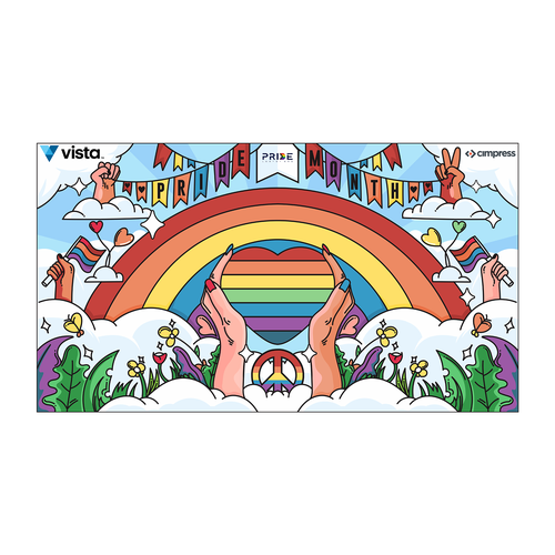 Virtual backgrounds for PRIDE month (multiple winners) Diseño de Wisnu pradhana