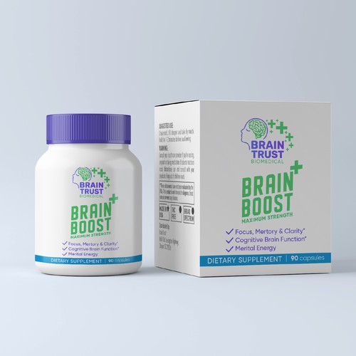 We need a powerful logo that will attract people to supplements that help and deal with brain health Ontwerp door OUYA2028