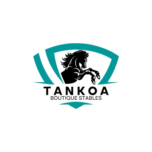 Horse Jumping Logo Design by Soli Deo Gloria