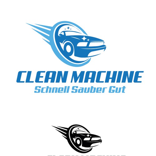 CleanMachine / Logo for Car and Plane Detailing Design by BouncyMind