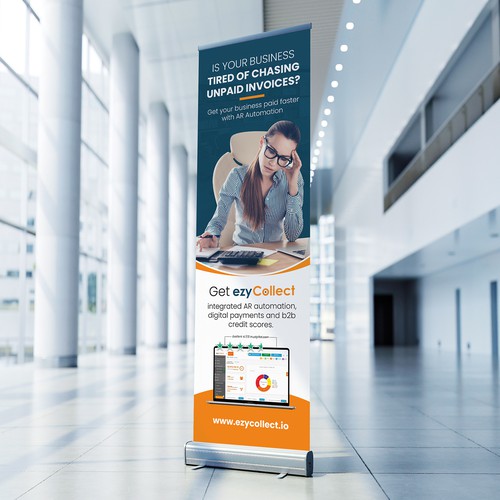 B2B Saas Pull Up Banner for Trade Show Design by BrainStorm.