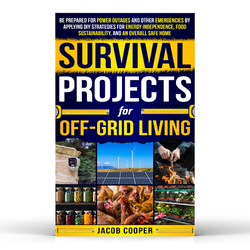 Book Cover for Off-Grid Survival Projects Design by NajninD