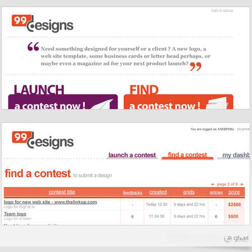 Logo for 99designs Design by claurus