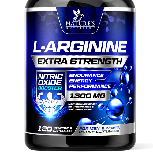 Powerful L-Arginine Capsules Design Needed for Nature's Nutrition Design by rembrandtjurin