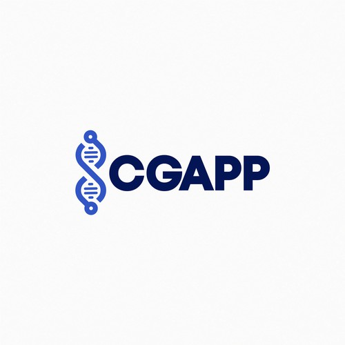 non-profit genetics association logo Design by George d