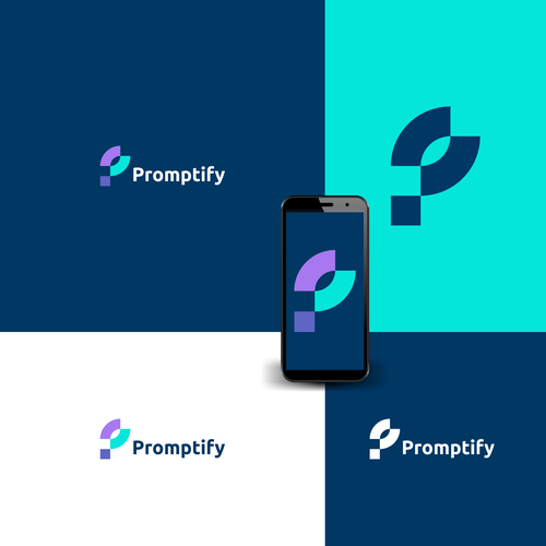 Modern, Simple and Sleek Logo for Promptify.com Design by oink! design