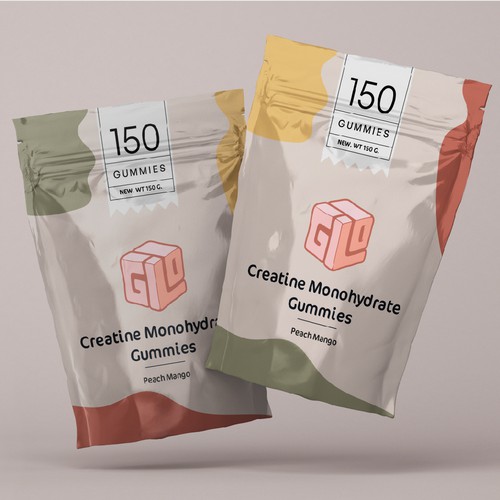 Bag Design for Creatine Monohydrate Gummy brand Design by Nirakaar®