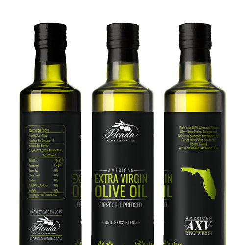 Olive Oil Bottle Label Réalisé par Nanoz Abdi