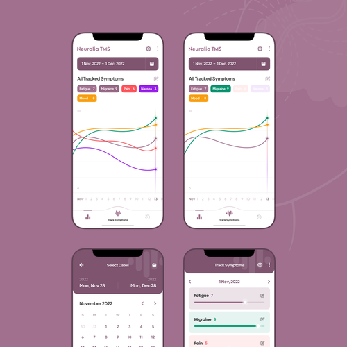 Symptom Tracker App Design by A.D.S