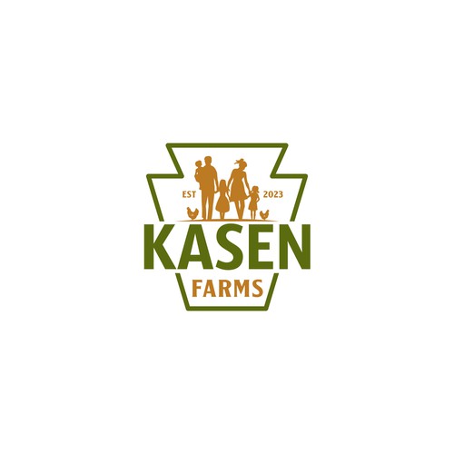 Logo design for small family farm that both dad and 7 year old daughter will love. Design by YusakG.F.X