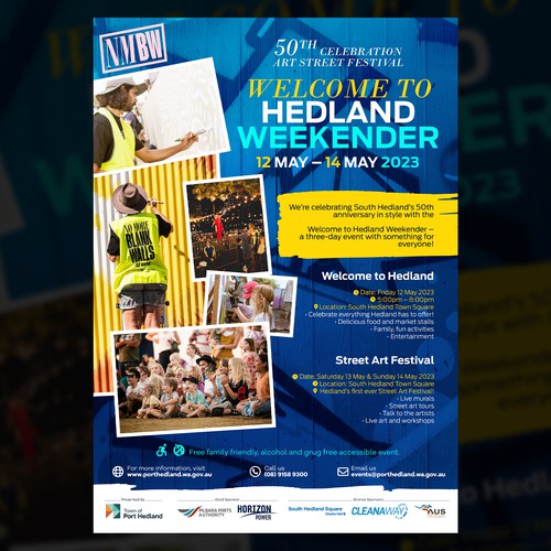 Welcome to Hedland weekender Design by Abdel one