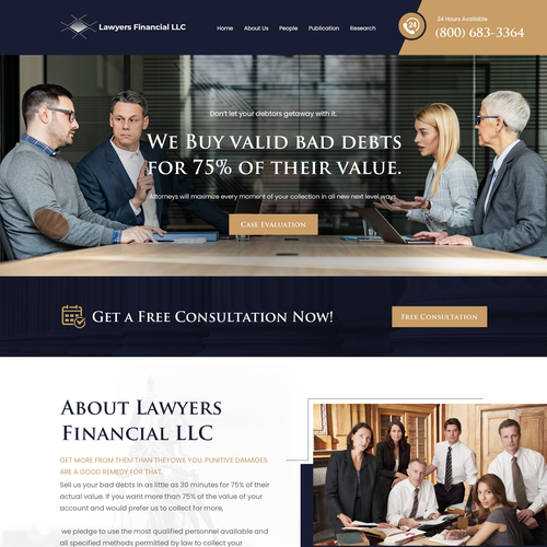 Debt Collection Website Design by Ilmash Network