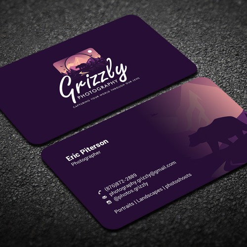 CurveSky™ ☑️さんのUnique business card design for Photography Businessデザイン