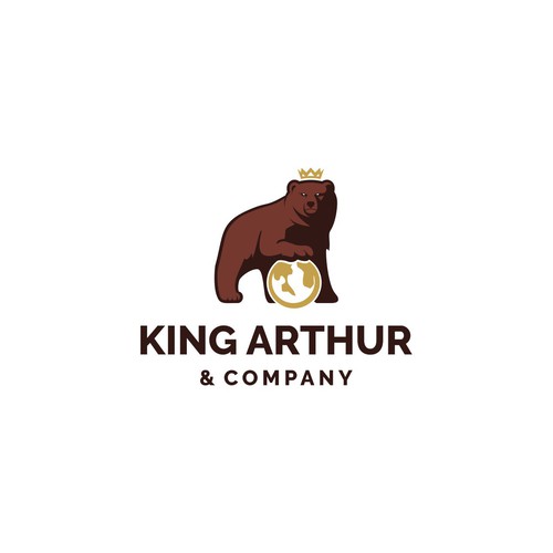 Need an iconic bear logo for King Arthur & Company. Design by Francesc Alex