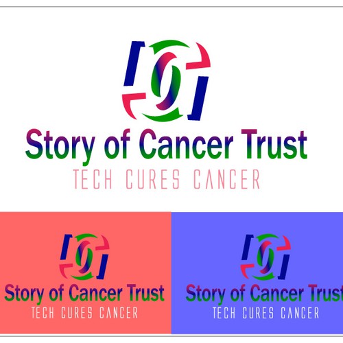 logo for Story of Cancer Trust Diseño de pop_la