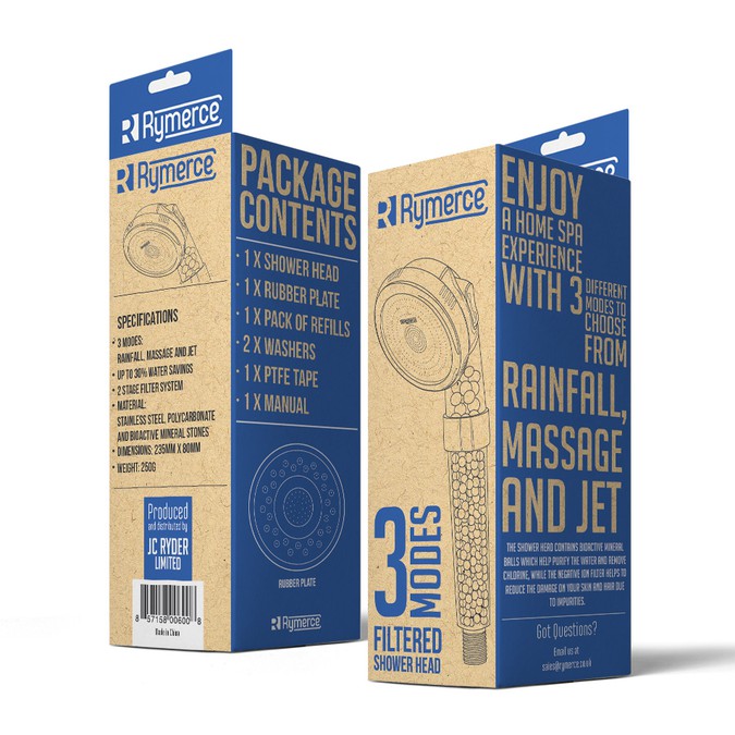 Shower Head Box Design Product packaging contest