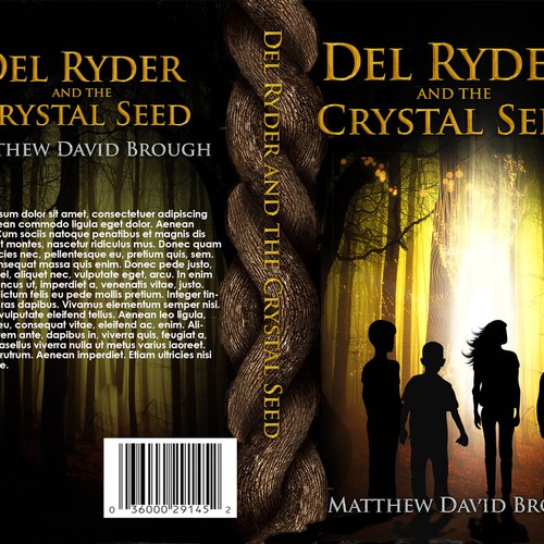 Design Create an eye catching book cover for middle grade fantasy adventure, Del Ryder and the Crystal Seed di WATCH THIS!