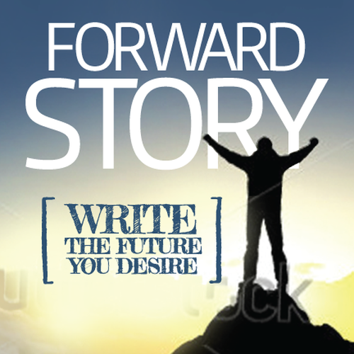 Create an awesome book cover for the new book Forward Story Design by poppins