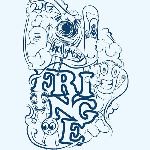 The 2017 Hollywood Fringe Festival T-Shirt Design by Kroks