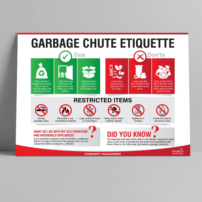 Garbage Room Disposal Poster Poster contest