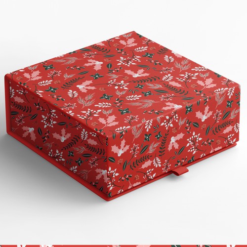 Design a Christmas Pattern for Luxury Decorative Gift Boxes Design by ✦ORNEI✦