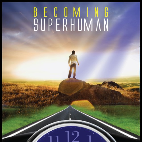 "Becoming Superhuman" Book Cover デザイン by Alfronz