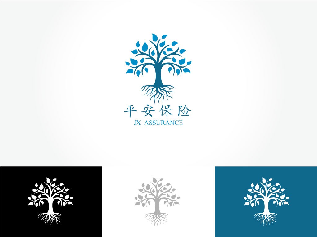 Taoism logo with the title 'Tree Logo Concept'