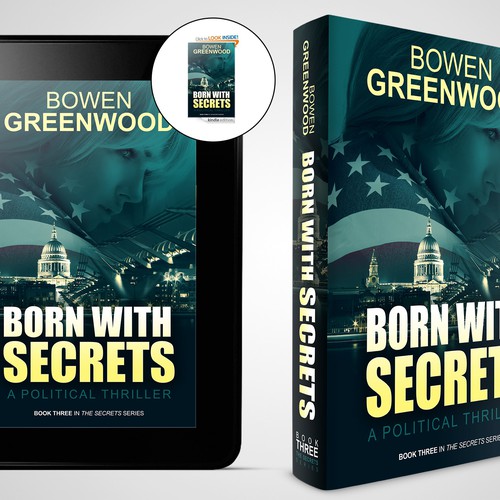 Book cover for a political thriller with Christian themes Design by MartaCH