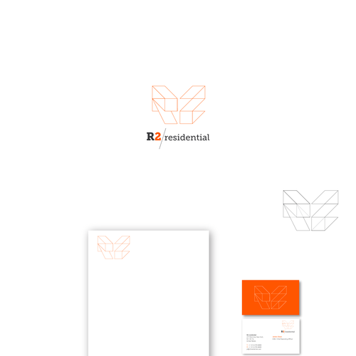 New Logo for R2 Residential Design by KittyBrand