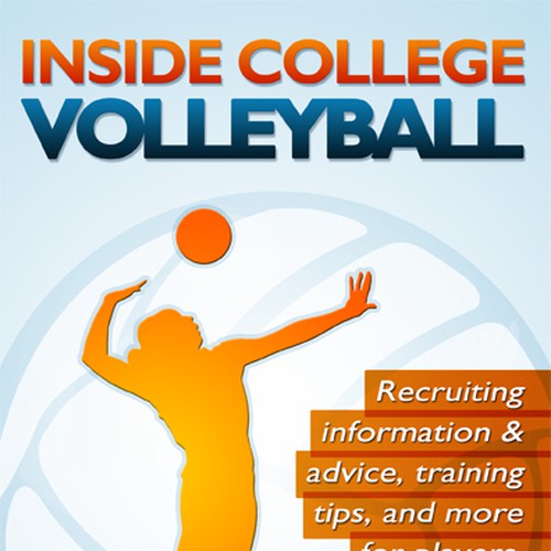 Volleyball book cover design Print or packaging design contest