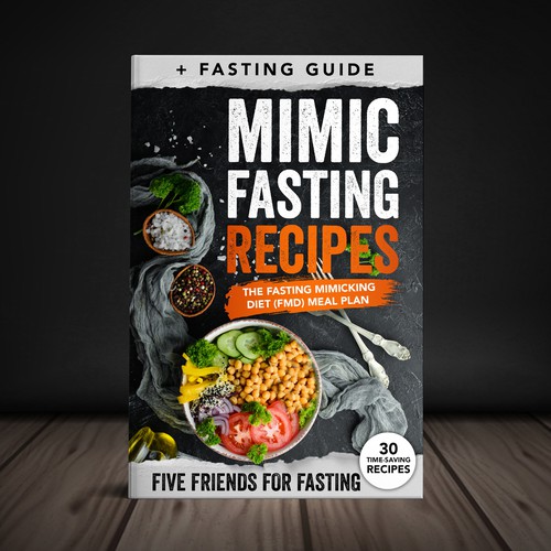 Design a fancy cover+basic layout for an e-book-based recipe book for the new fasting technique FMD Réalisé par Yna