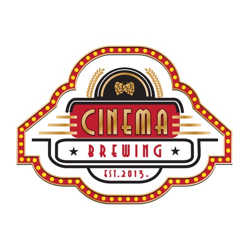 Create a logo for a brewery in a movie theater. Design by Ani Lokin