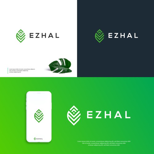 Mobile application logo for "Ezhal" Design by Ellestudio™