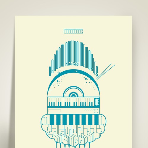 99designs community contest: create a Daft Punk concert poster Design réalisé par ADMDesign Studio