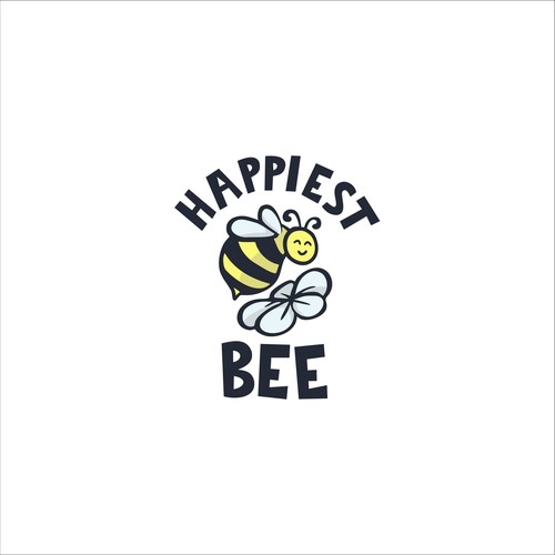 Design a cute, happy logo for Happiest Bee. Design réalisé par yilmazpeny