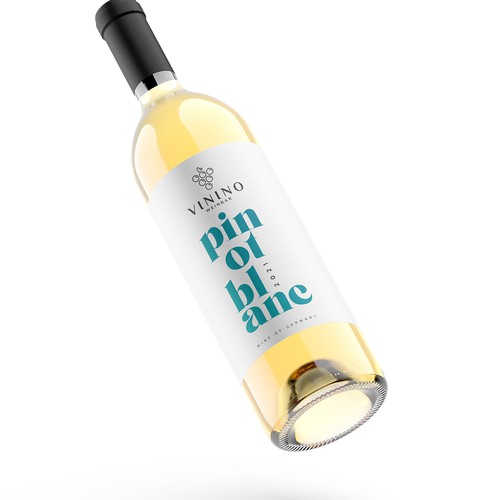 Modern label design for a house wine in a wine bar called VININO Design by Shark1@