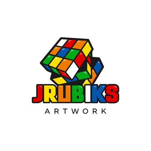 Puzzle together a Rubiks Cube Art business design! Design by Studio MH