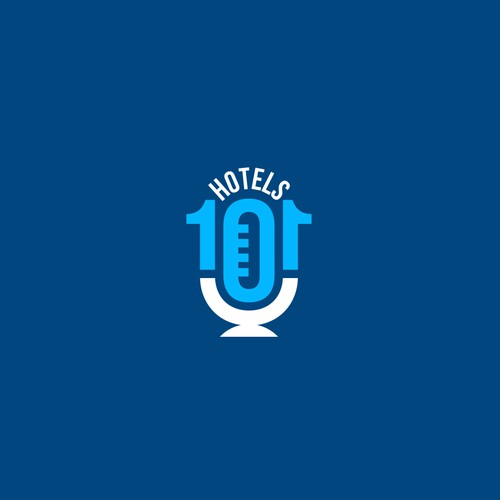 Create a logo for a podcast called - Hotels 101 - incorporate a hotel in the logo Design by Congrats!