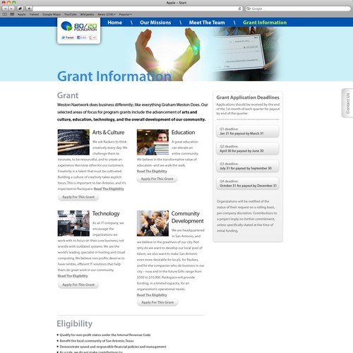 New website design wanted for 80/20 Foundation Design von Shalika