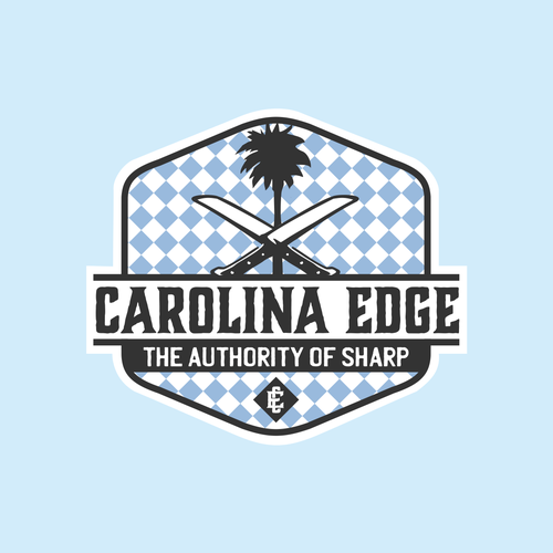 A retro / edgy logo for a mobile sharpening service called Carolina Edge Design by sikelwesi