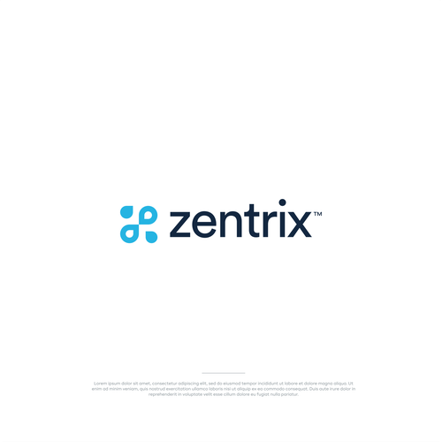 Logo for IT Company called Zentrix Réalisé par adwar std.