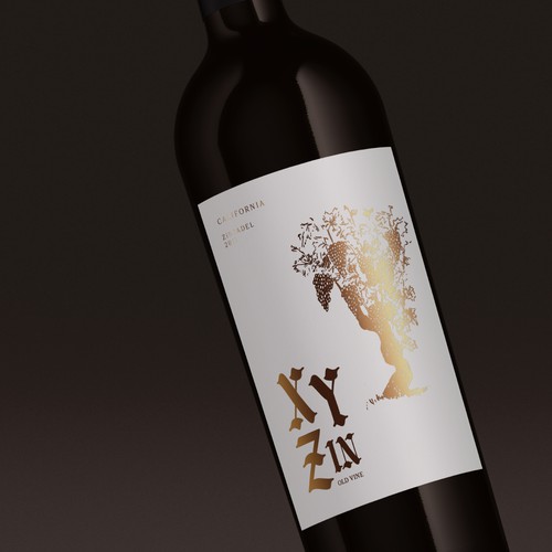 Gothic Old Vine Zinfandel Wine Label Design von sam2021