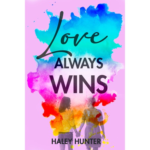 LGBTQ lesbian Loud and proud rainbow book cover To Attract readers Design by Aleaca