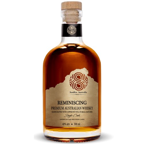 Striking and super premium whisky label design Design by Debdutta*